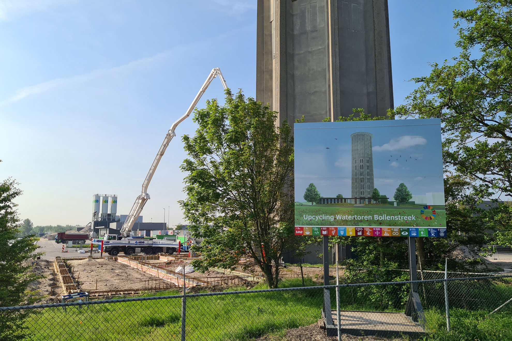 Circulair beton Watertoren Bollenstreek