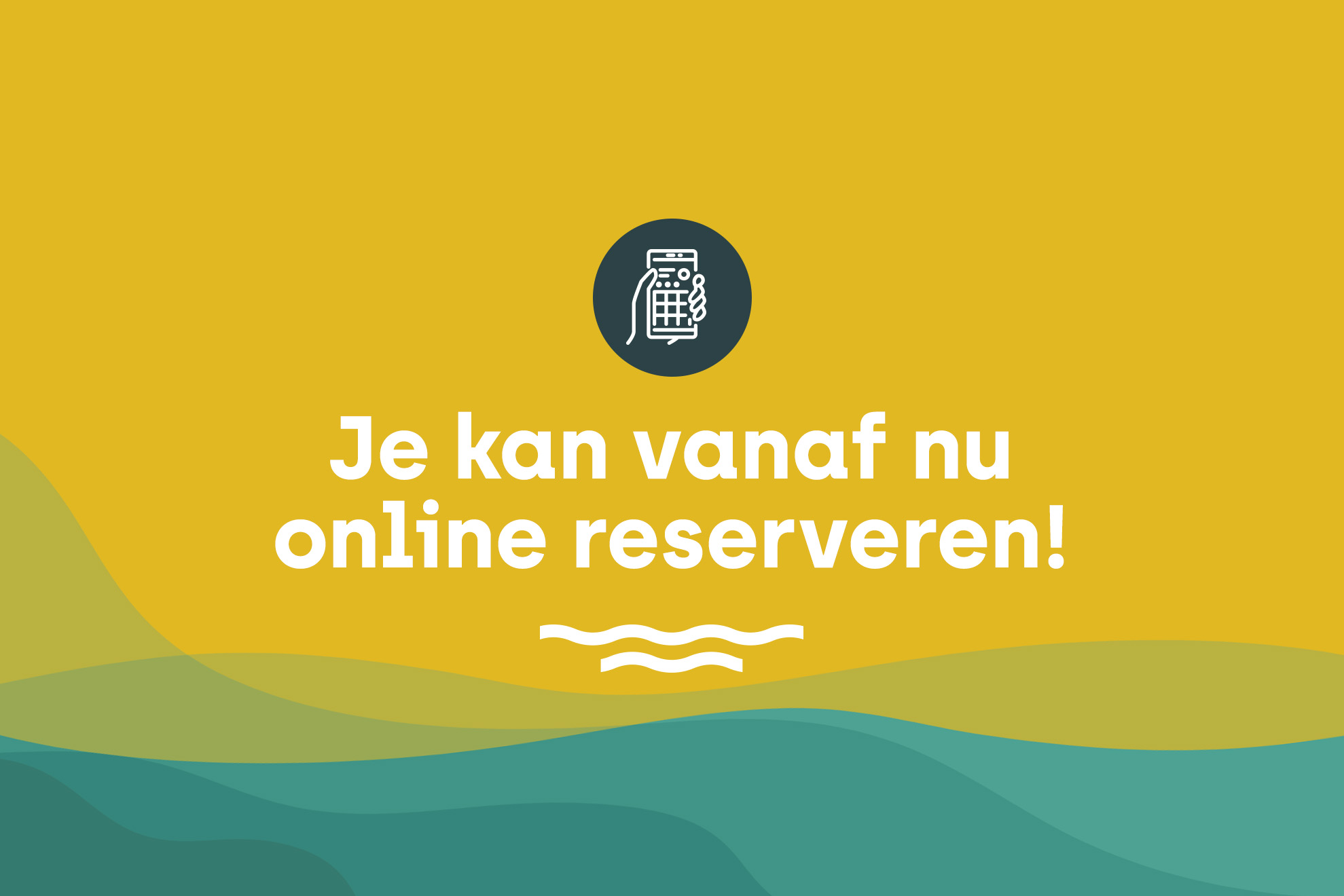 Je kan vanaf nu online reserveren